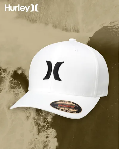 Miniatura 133 de Hurley Gorra de béisbol para hombre - Flexfit - Gorras de béisbol ajustadas para hombre (tamaños: S-XL)