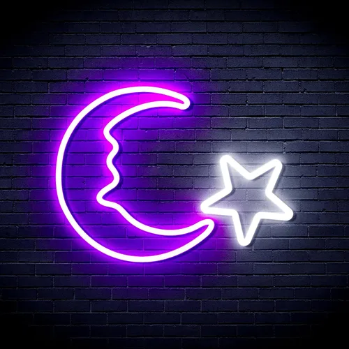 Miniatura 32 de ADVPRO Moon and Star Flex Silicone LED Neon Sign - Azul - st16s33-fnu0009-b