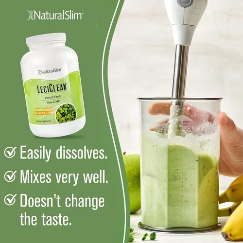 Miniatura 4 de Naturalslim Leciclean - Gránulos de lecitina de soja pura - Emulsionante de grado alimenticio sin OMG - Limpieza y apoyo cognitivo - Gránulos