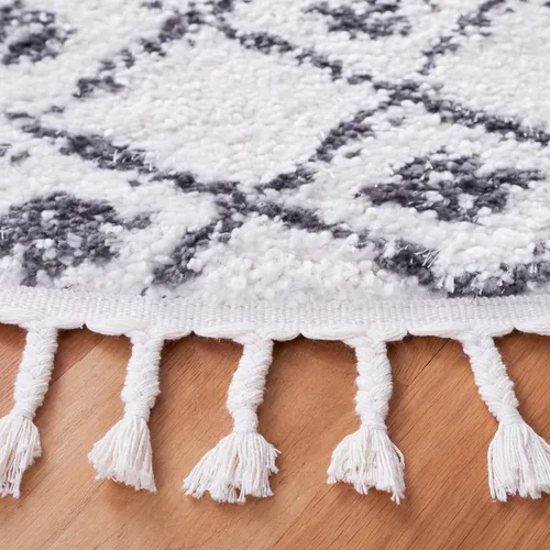 Miniatura 5 de SAFAVIEH Berber Fringe Shag Collection - Alfombra cuadrada, 9 pies, diseño marroquí, no desprende pelusa y de fácil cuidado, 1.2 pulgadas de grosor