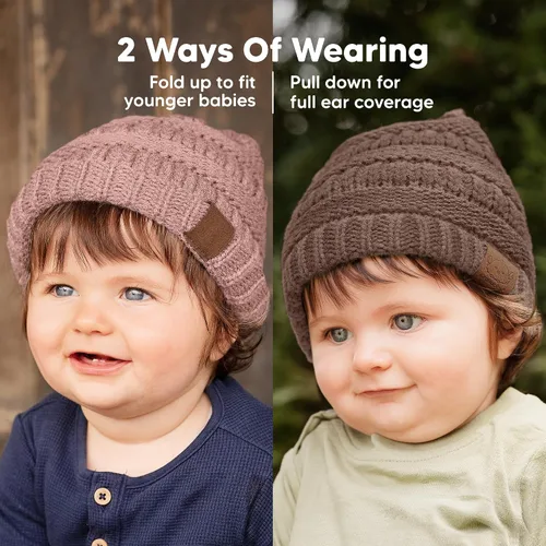 Miniatura 93 de KeaBabies 3-Pack Baby Beanies for Boys, Girls - Stretchy Knit Baby Hats, Cute Newborn