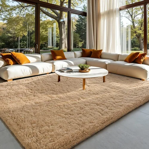 Miniatura 23 de HOMORE Alfombra de pasillo de 2 x 4 pulgadas, alfombra negra para dormitorio, alfombras esponjosas para pasillo, mesita de noche, alfombras largas