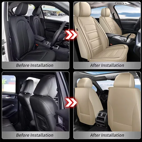 Miniatura 5 de TTX LIGHTING Fundas de asiento de coche de ajuste exacto para Toyota 4Runner 2003-2025 2026 Cuero sintético impermeable duradero, seguro