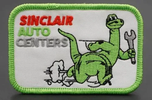 Sinclair Auto Centers Racing Logo Gas Oil Fuel Mechanic Car Classic Motorsports 3.2" Coser en parche bordado para ropa