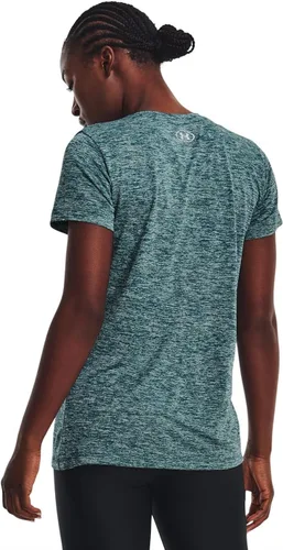 Miniatura 3 de Under Armour - Camiseta Tech Twist Lc Crestv para mujer, Turmalina Verde AzuladoÓpalo VerdeBlanco (716)