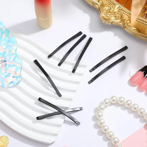 Miniatura 6 de COHEALI 50 horquillas negras para el cabello, pinzas de metal de 2.36 pulgadas a granel, horquillas antideslizantes profesionales para mujeres