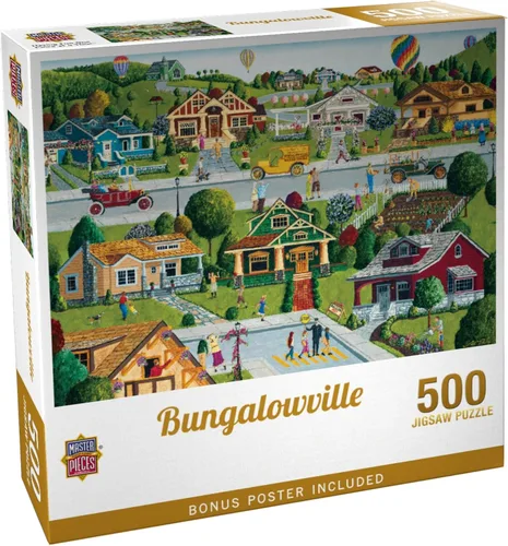 Miniatura 2 de Masterpieces Rompecabezas de 300 piezas para adultos y familias - Bungalowville - 19.25 x 26.63 pulgadas