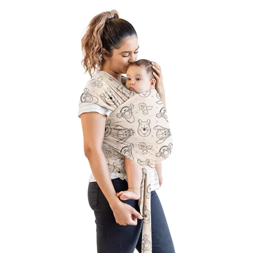 Miniatura 10 de Portabebés Moby Baby Wrap Featherknit para recién nacidos a niños pequeños (8-15kg), porta bebé tipo cabestrillo, diseño ligero y manos libres