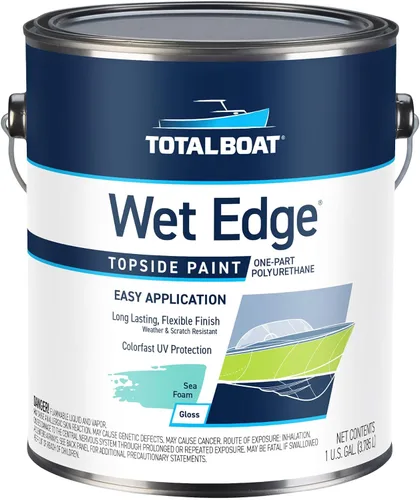 Miniatura 36 de TotalBoat Wet Edge Topside Pintura Marina de Poliuretano Premium Recubrimiento para Barcos, Casas Rodantes, Molduras Exteriores, Fibra de Vidrio
