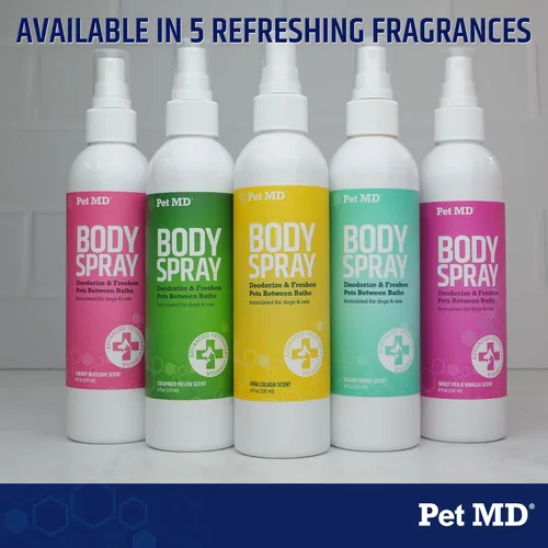 Miniatura 6 de Pet MD Spray corporal para perros y gatos, perfume desodorizante para perros que elimina el olor, aerosol de colonia para mascotas de larga duración