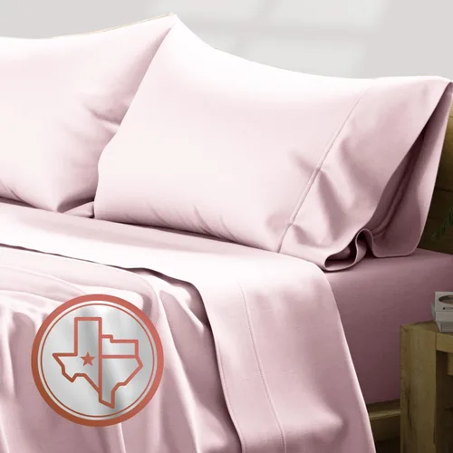 Miniatura 28 de TEXAS LINEN CO. Juego de sábanas de algodón egipcio Split King - 600 número de hilos, 5 piezas, sábanas blancas para cama ajustable, fibra 19: Raya