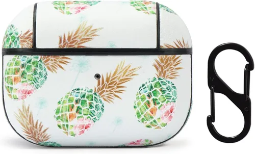 Miniatura 2 de Funda para Airpods Pro, bonita funda de piel con diseño de piña