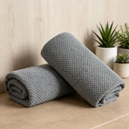 Miniatura 8 de Juego de 8 toallas de baño grandes azules para la familia - 2 sábanas de toalla de baño extragrandes, 2 toallas de mano, 4 paños - 600GSM suaves
