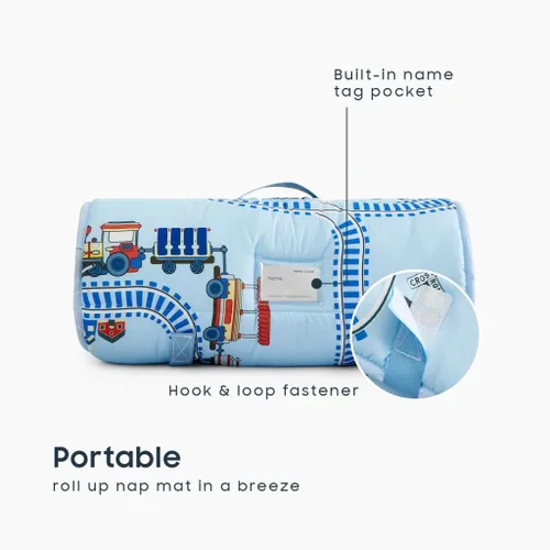 Miniatura 3 de Wake In Cloud - Tapete para siesta para niños pequeños con almohada y manta, para niños en jardín de infantes, guardería, preescolar y preescolar