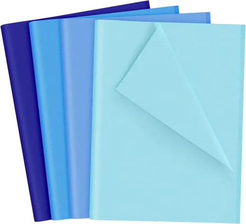 NEBURORA 108 hojas de papel de regalo azul para graduación, papel de seda a granel para Pascua, cumpleaños, boda, Navidad, vacaciones, embalaje y