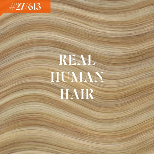 Miniatura 9 de Sunny Hair - Extensiones de cabello humano real con reflejos, con hilo y clips, aplicación invisible, 2.82 onzas, 18 pulgadas, color rubio caramelo