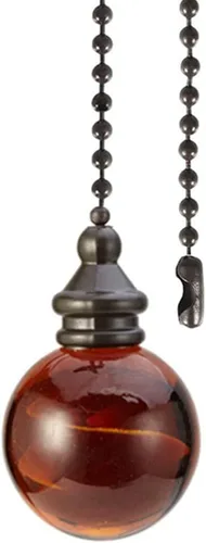 Extensor de cadena de bola ámbar, conector de cadena de ventilador de techo de 12 pulgadas