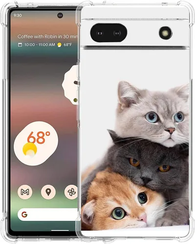 Miniatura 15 de Pixel 6a - Funda protectora de poliuretano termoplástico (TPU) resistente a los arañazos y a prueba de golpes para Google Pixel 6a