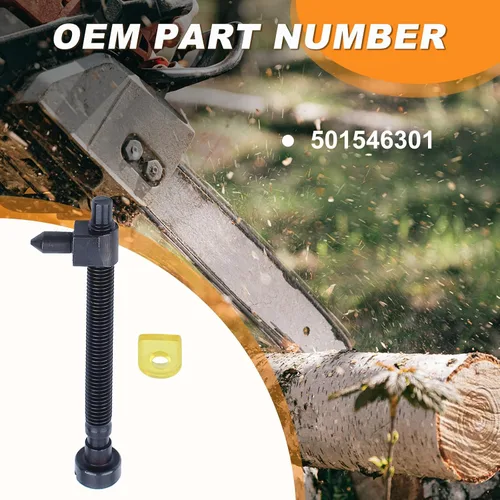 Miniatura 4 de Paquete de 2 tornillos tensores de cadena para motosierra Husqvarna 42 44 50 51 55 Rancher 234 238 242 246 133 444 motosierra 501537101, 501 54 63 01