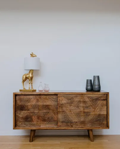 Miniatura 9 de Creative Co-Op lámpara dorada de girafa con pantalla de lino