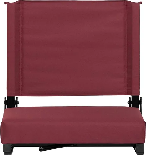 Miniatura 13 de Flash Furniture - asiento cómodo para usar en gradas de Flash - soporta 500 libras Silla de estadio ligera con asa y asiento ultra acolchado