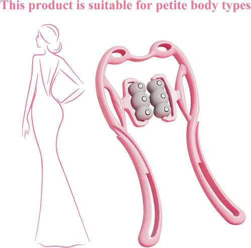 Miniatura 3 de Masajeador de cuello con rodillo de cuello, herramienta de masaje para aliviar el dolor de tejido profundo, diseño de mango ergonómico, ligero