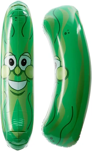Miniatura 5 de Happy Deals, pepino gigante inflable, 36 pulgadas., Verde