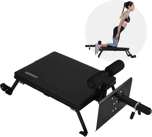 Máquina de rizos nórdicos, banco de rizos de isquiotibiales, banco compacto de glúteos con ruedas, equipo de gimnasio en casa para entrenamientos de