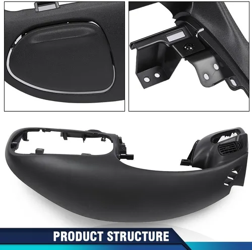 Miniatura 2 de PIT66 Bisel de Almohadilla de Tablero Negro Compatible con Ford F150 1997-2003/ Compatible con Ford Expedition 1997-2003