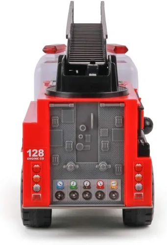 Miniatura 8 de Mighty Fleet Camión de escalera de bomberos motorizado Mighty con luces y sonidos, escalera motorizada, escalera extensible, diseño realista
