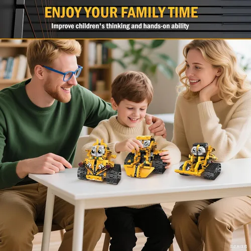 Miniatura 4 de Kit de construcción de robot STEM para niños de 8 a 16 años, juguetes robot 5 en 1 con aplicación y control remoto, 269 piezas de bloques