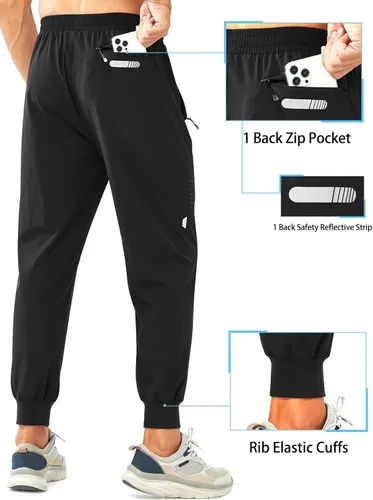 Miniatura 2 de NORTHYARD Pantalones deportivos para correr para hombre, ligeros, de secado rápido, para gimnasio, deportes activos, entrenamiento en pista