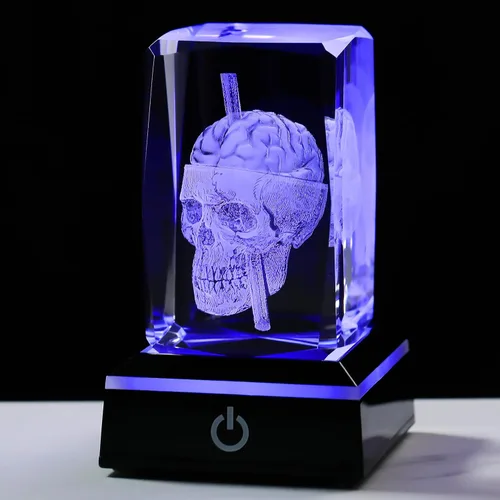Miniatura 7 de Qianwei Lámpara de Medusa para Mujeres Bola de Cristal 3D 3.14'' - 80mm Láser Medusa Decoración de Vidrio Animales Lámpara Nocturna Regalos Figuras