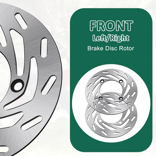 Miniatura 6 de M MATI 2 unidades de rotor de disco de freno delantero izquierdo/derecho para Yamaha Kodiak 700 YFM700 2016-2020 Grizzly 550 YFM550 2009-2014