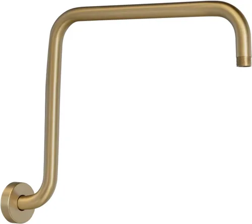 Miniatura 12 de PHASAT Brazo de ducha en forma de "S", brazo de ducha de 16.65 pulgadas de alto con brida, reemplazo de brazo de extensión de cabezal de ducha
