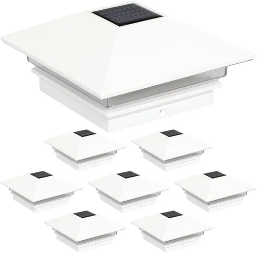 Miniatura 12 de Postes solares GreenLighting Nominal 4 x 4 Slim LED, lámpara con remate para postes de madera, Bronce