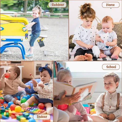 Miniatura 6 de BONANGEL Baby Socks with Grips, 8 Pairs Non Slip Cotton Ankle Socks for Toddler Girls Boys Infants Kids 0-5 Years Old