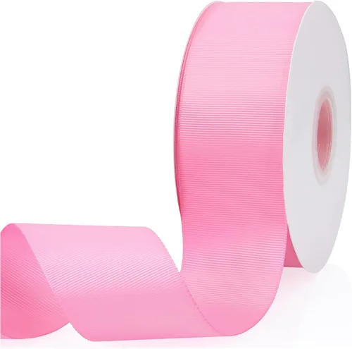 Miniatura 61 de Cinta de grogrén de doble cara de color liso azul bebé de 1-1/2 pulgadas x 50 yardas para envolver regalos, bodas, fiestas, manualidades, lazos