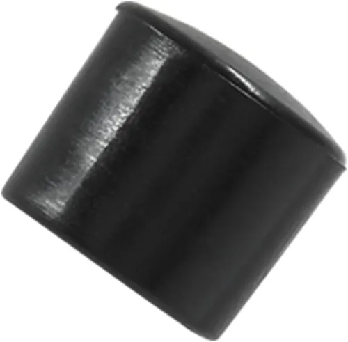 Miniatura 5 de Paquete de 30 tapas redondas de vinilo negro – 1/2 pulgada de diámetro PVC flexible protector de goma suave tapa de plástico para muebles poste