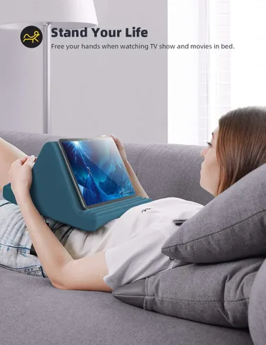 Miniatura 2 de Lamicall Soporte de Almohada para Tableta, Almohadilla Suave para el Regazo - Soporte Dock para Tableta para Cama con 6 Ángulos de Visualización