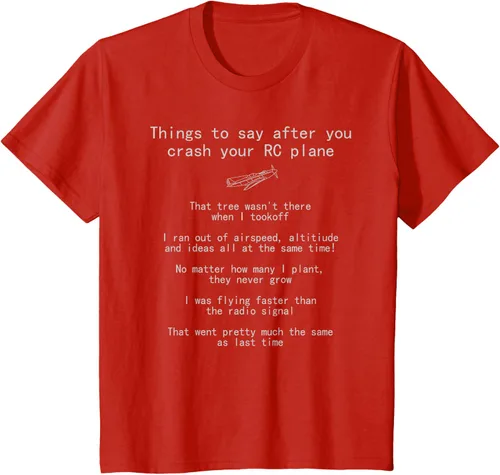 Miniatura 3 de Cosas que decir cuando te estrellas con tu camiseta RC Plane hobby