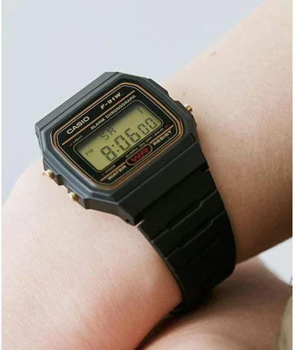 Miniatura 5 de Casio Reloj de cuarzo casual digital unisex F-91WG-9Q Azul Patchwork Digital movimiento de cuarzo