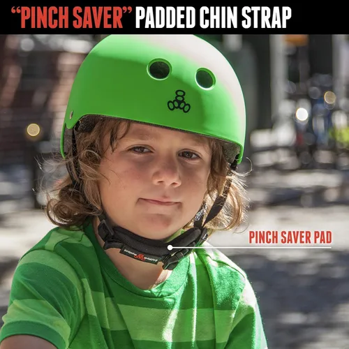 Miniatura 3 de Triple Eight Lil 8 Dual Certified Sweatsaver - Casco de patineta y bicicleta para niños ROSA NEÓN MATE