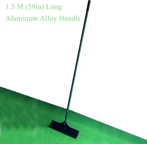 Miniatura 3 de Trampa de arena de golf con mango de aluminio, rastrillo reversible en forma de S, fácil de usar, suministros ligeros para campos de golf