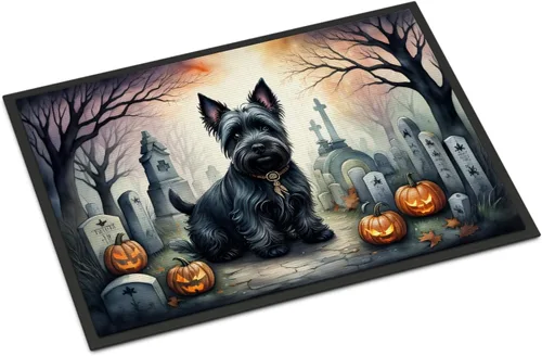 Miniatura 52 de Caroline's Treasures DAC2011MAT - Felpudo de Halloween espeluznante con diseño de Beagle, de 18 x 27 pulgadas, para interiores y exteriores