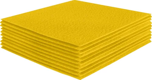 Miniatura 149 de FabricLA Hojas de fieltro acrílico para manualidades, cuadrados de fieltro precortados suaves de 4 x 4 pulgadas (3.9 in x 3.9 in), utiliza hojas