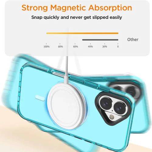 Miniatura 96 de AICase Funda protectora para iPhone 16 compatible con iPhone 16, delgada, ligera, transparente [no amarillenta] Diseño vibrante