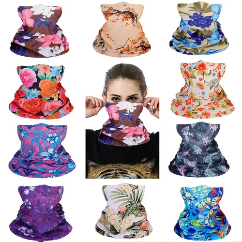 Miniatura 35 de Mascarillas de Polaina para el Cuello, Bufanda en Tubo, Bandanas Sin Costuras, Pañuelos para el Rostro, Cubierta Multiusos para la Cabeza