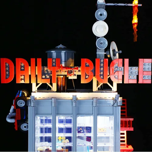 Miniatura 5 de LIGHTAILING Juego de luces para el modelo de bloques de construcción Daily Bugle – Kit de luz LED compatible con Lego 76178 – no incluye