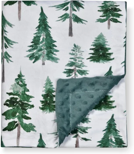 Miniatura 11 de Manta de bebé, suave manta cálida de Minky para niño o niña, manta de recepción con doble capa de respaldo punteado para recién nacidos, guardería